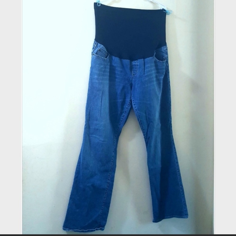 Liz Lange Maternity jeans blue wash denim Size 14